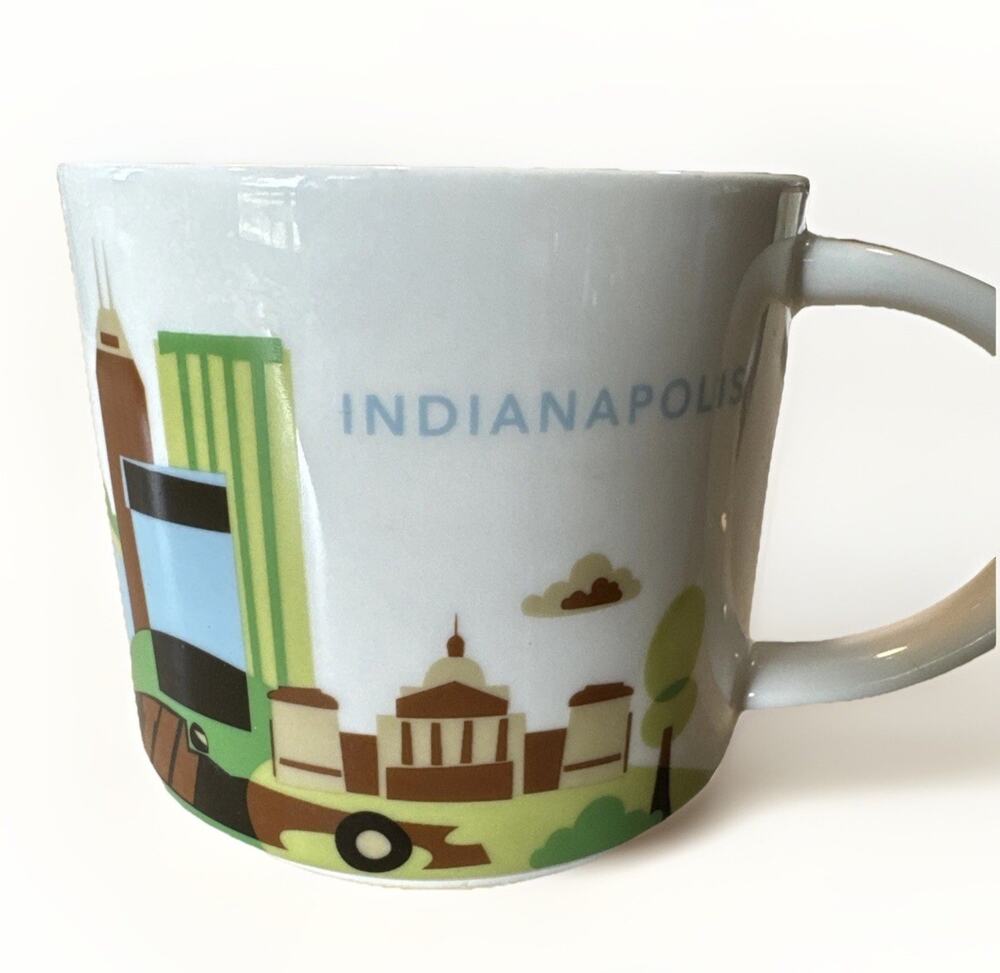 Starbucks You Are Here Coffee Mug Indianapolis Indiana Beverage Cup 2017